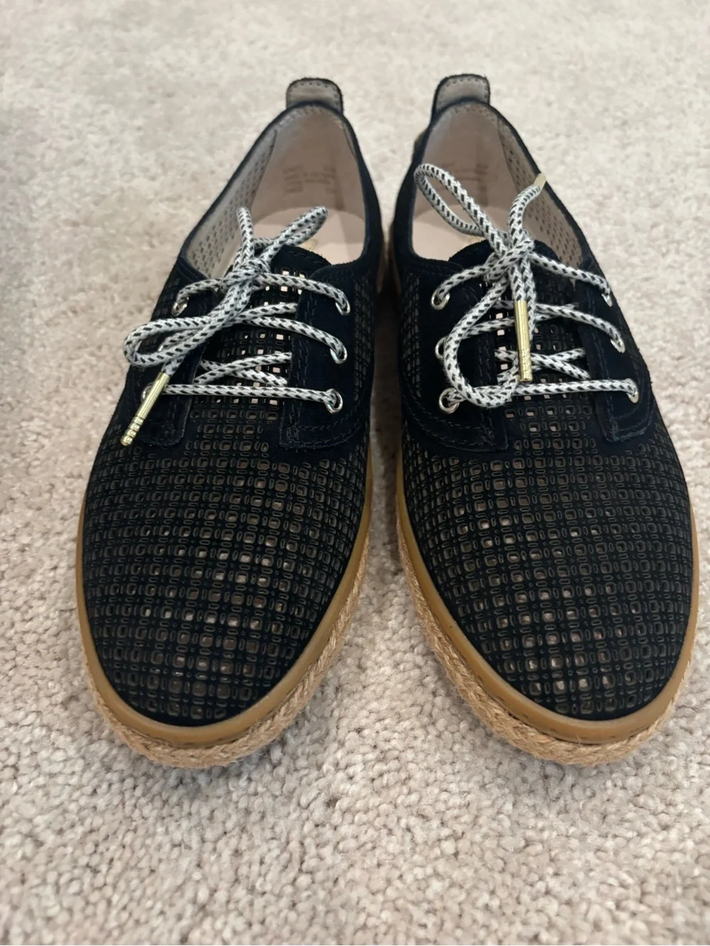 Cole Haan black suede espadrilles